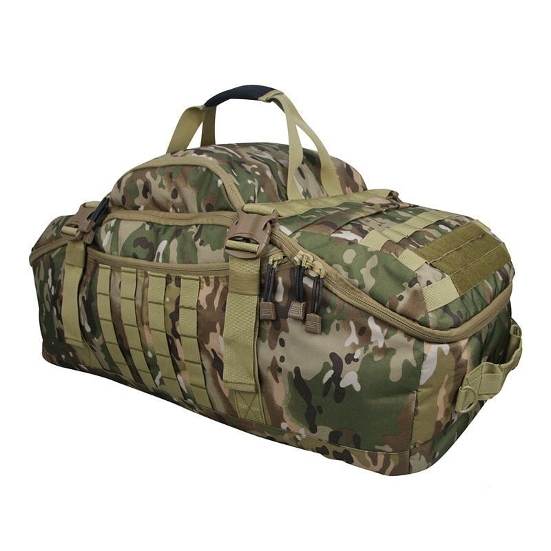 3 in 1 Military Duffel Bag - Tactical Travel Outdoor Rucksack Waterproof Backpack - Howlettne