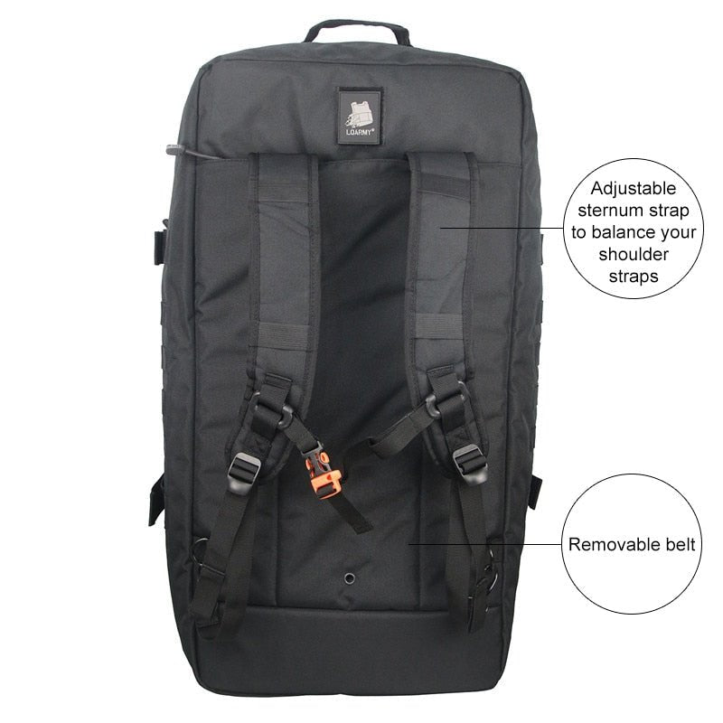 3 in 1 Military Duffel Bag - Tactical Travel Outdoor Rucksack Waterproof Backpack - Howlettne