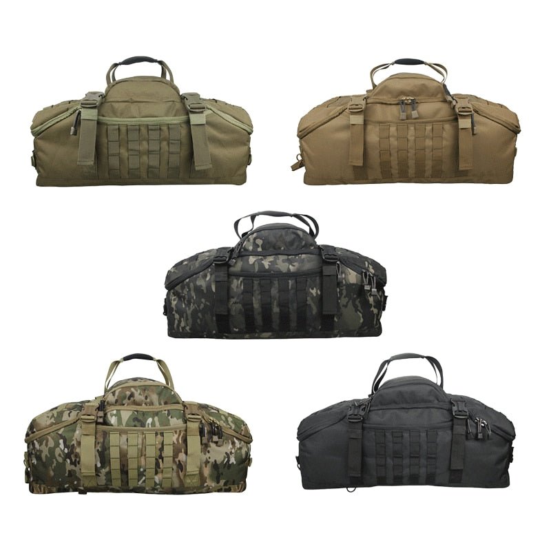 3 in 1 Military Duffel Bag - Tactical Travel Outdoor Rucksack Waterproof Backpack - Howlettne