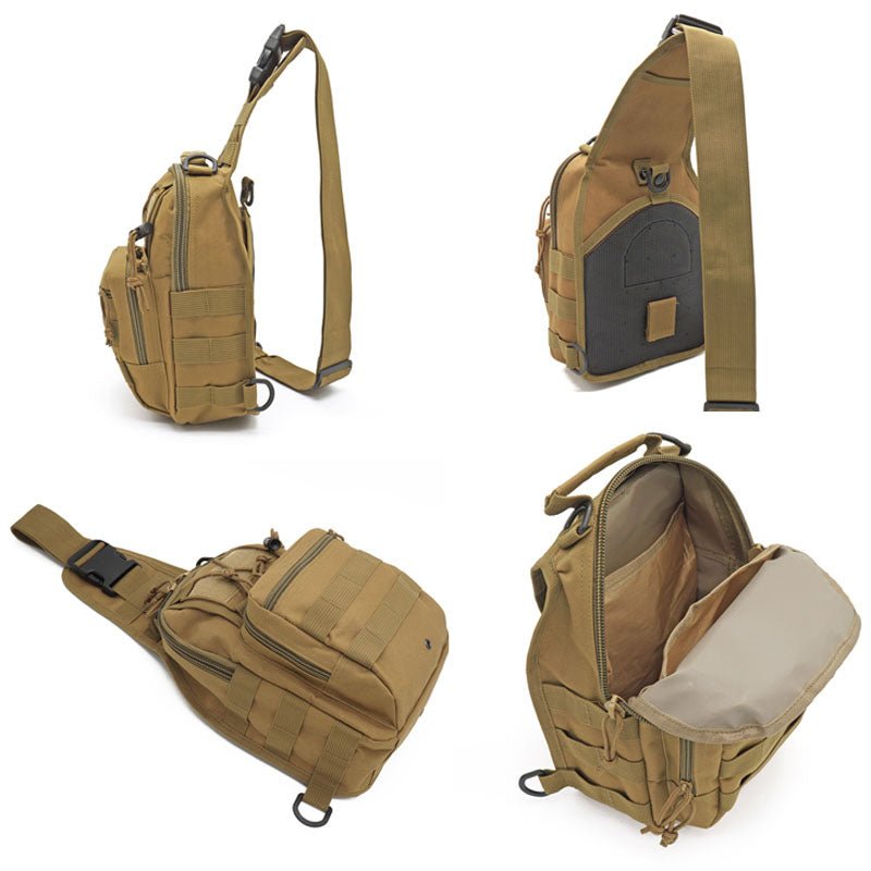 Tactical Shoulder Sling Backpack Military Grade Outdoor Compact - Howlettne